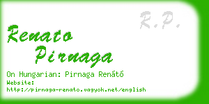 renato pirnaga business card